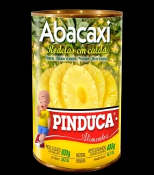 Imagem de capa de Abacaxi Pinduca 12 X 400g Rodelas Em Calda