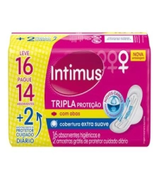 Imagem de capa de Abs. Intimus Gel 10 X 16 Unid. C/abas Cobert. Suave