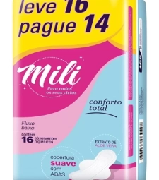 Imagem de capa de Abs. Mili 12 X 16 Unid. C/abas Cob. Suave Fluxo Int.