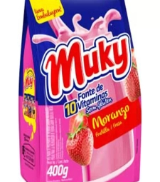 Imagem de capa de Achocolatado Po Muky 24 X 400g Morango