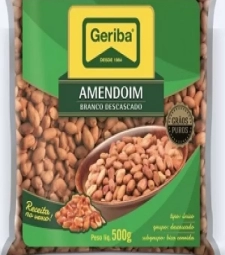 Imagem de capa de Amendoim Branco Geriba 10 X 500g S/ Casca