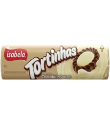 Imagem de capa de Bisc. Rech. Isabela 50 X 140g Tortinhas Chocolate Branco