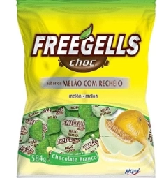 Imagem de capa de Bala Freegells 584g Melao Rec Choc.branco