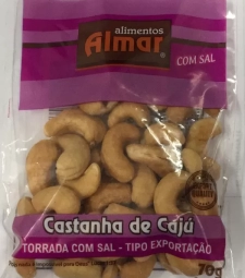 Imagem de capa de Castanha De Caju Almar 70g Torrada C/sal