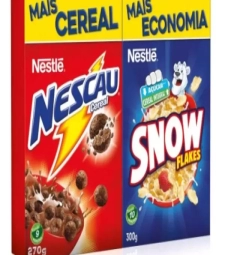 Imagem de capa de Cereal Matinal Nescau+snow Flakes 10 X 510g