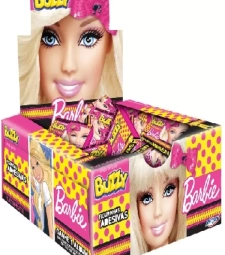 Imagem de capa de Chicle Buzzy Tattoo 400g C/100 Tutti Frutti Barbie