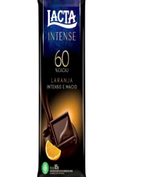 Imagem de capa de Chocolate Barra Lacta Intense 60% Cacau 17 X 85g Laranja