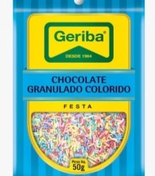 Imagem de capa de Chocolate Granulado Colorido Geriba 20 X 50g