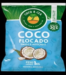 Imagem de capa de Coco Em Flocos Coco E Cia 1kg Umido E Adocado