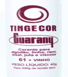 Imagem de capa de Corante Tingecor Guarany 6 X 40g Vinho