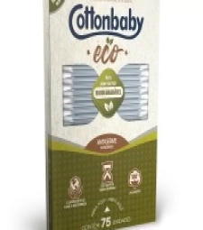 Imagem de capa de Cotonete Hastes Flexiveis Cottonbaby 12 X 75un Ecologico 