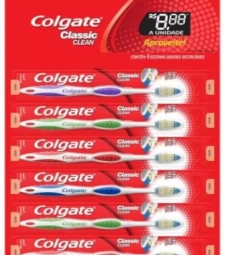 Imagem de capa de Escova Dental Colgate 12 Unid. Classic Clean Macia