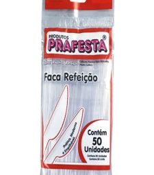 Imagem de capa de Faca Descart. Prafesta 20 X 50 Unid. Refeicao Cristal