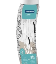 Imagem de capa de Faqueiro Tramontina Leme 24 Pcs Sortido Cinza