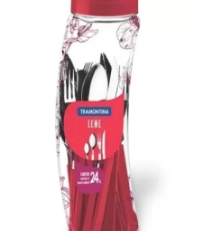 Imagem de capa de Faqueiro Tramontina Leme 24 Pcs Sortido Vermelho