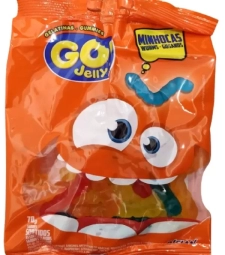 Imagem de capa de Bala Gelatina Go Jelly 12 X 70g Minhoca Sabores Sortidos