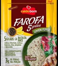 Imagem de capa de Farofa 5 Graos Caldo Bom 12 X 200gr Lemon Pepper