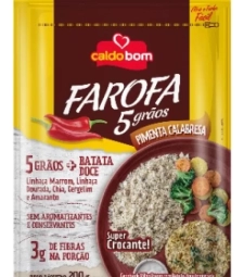 Imagem de capa de Farofa 5 Graos Caldo Bom 12 X 200gr Pim. Calabresa