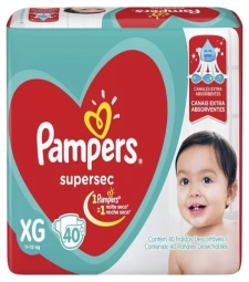 Imagem de capa de Fralda Pampers Supersec Xg 40un Hiper