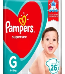 Imagem de capa de Fralda Pampers Superseca G 26 Unid.