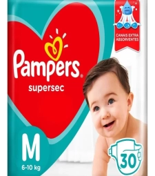 Imagem de capa de Fralda Pampers Superseca M 30 Unid. 