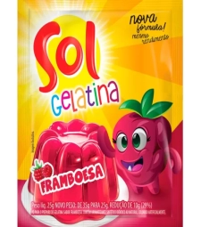 Imagem de capa de Gelatina Sol 15 X 25g Framboesa Sachet Atencao