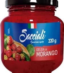 Imagem de capa de Geleia Premium Sacciali 12 X 320g Morango Vidro