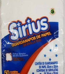 Imagem de capa de Guardanapo Sirius 30cm X 32cm 36un