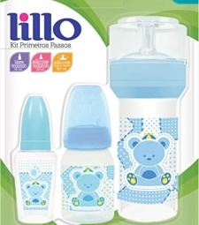 Imagem de capa de Kit Mamadeira Lillo 6 X 3 Pcs Primeiros Passos Azul