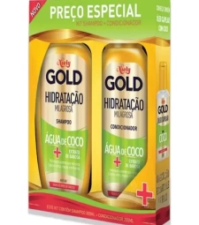 Imagem de capa de Kit Shampoo + Condicionador Niely Gold Agua De Coco 