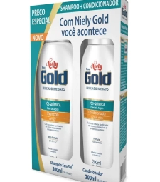 Imagem de capa de Kit Shampoo + Condicionador Niely Gold Oleo Argan Pos Quimica