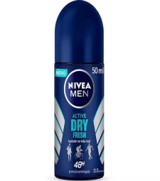 Imagem de capa de M. Desodorante Nivea Roll On  Masc 50ml Active Dry Fresh