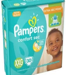 Imagem de capa de M. Fralda Pampers Confort Sec Xxg 30un 