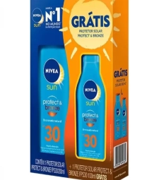 Imagem de capa de M. Protetor Solar Nivea Protect&bronze Fps30 200ml Gts 100ml