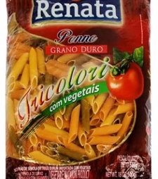 Imagem de capa de Macarrao Renata 20 X 500g Grano Duro Tricolori Penne