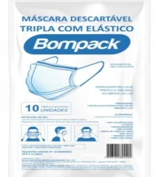 Imagem de capa de Mascara Bompack Tripla C/10 Azul