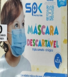 Imagem de capa de Mascara Tripla Infantil C/elastico Nayr 25 Un Azul