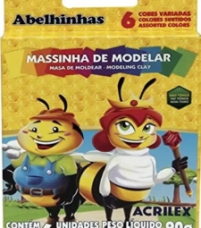 Imagem de capa de Massinha De Modelar Acrilex 12 X 6un Abelinha