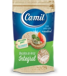 Imagem de capa de Mini Biscoito Camil 12 X 150g Arroz Integral