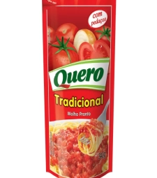 Imagem de capa de Molho De Tomate Quero 24 X 340g Tradicional Sachet