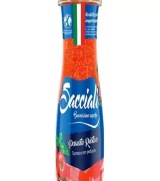 Imagem de capa de Molho De Tomate Sacciali 12 X 520g Passata Rustica 