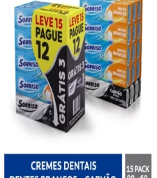 Imagem de capa de Pack Creme Dental Sorriso L15 Unid. P12 X 90g + 60g