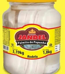 Imagem de capa de Palmito Jandel Pupunha 1,8kg Rodela