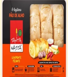 Imagem de capa de Pao De Alho Santa Massa 400g Levemente Picante