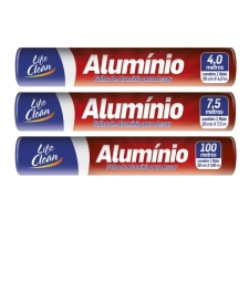 Imagem de capa de Papel Aluminio Life Clean 30cm X 4,00mt 25 Unid.