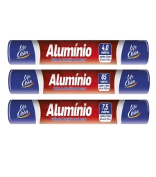 Imagem de capa de Papel Aluminio Life Clean 45cm X 4,00mt 25 Unid.