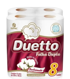 Imagem de capa de Papel Hig. Duetto 8 X 8 Perfumado 30m