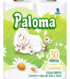 Imagem de capa de Papel Hig. Paloma 16 X 4 Camomila 30m