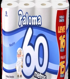 Imagem de capa de Papel Hig. Paloma 4 X 16 Neutro 60m