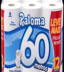 Imagem de capa de Papel Hig. Paloma 6 X 12 Neutro 60m